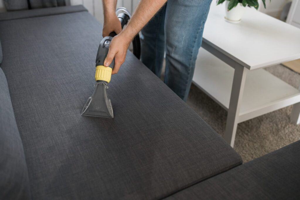 upholstery cleaning of living room sofa in Jindalee