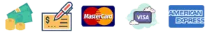Credit Cards that we accept cleaning your carpet in Perth Western Australia