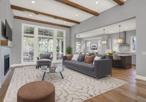 Residential Carpet Cleaning in Banksia Grove living room, fresh and spotless carpet flooring